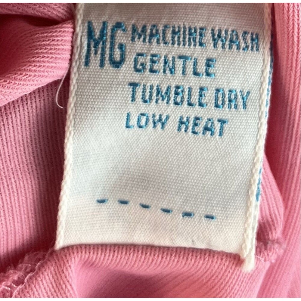 VTG MCM JC Penney Nylon Antron III Gaymode Pink Night Gown M Grandma Tuxedo Look - Picture 8 of 8